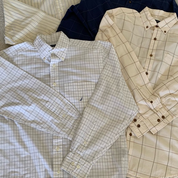 Nautical dress shirts size medium.  Bundle of four shirts. - Picture 2 of 15